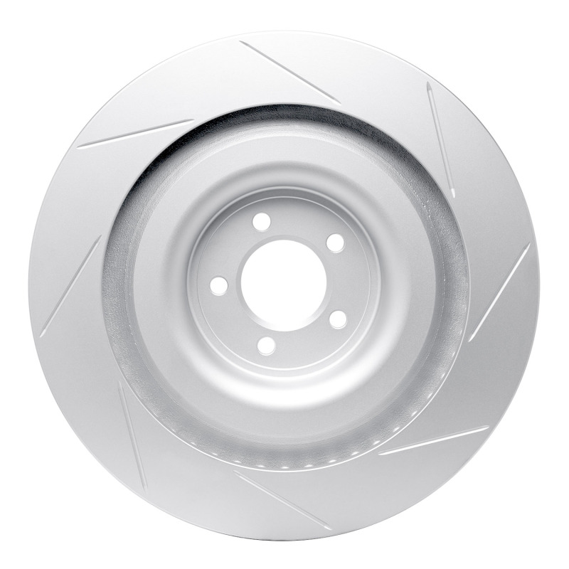 Jaguar XKR Brake Rotor (1) - Right Front - R1 Concepts - Slotted GeoSPEC - `08-`09